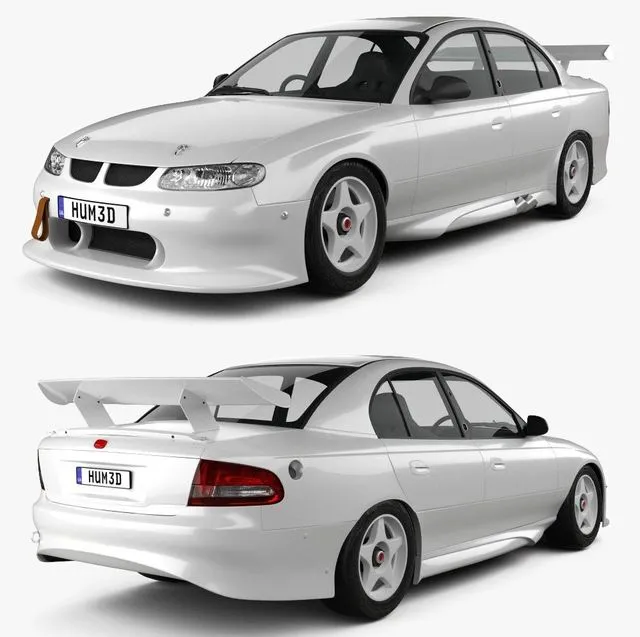 PBR Game 3D Models – Holden Commodore Race Car sedan 1997