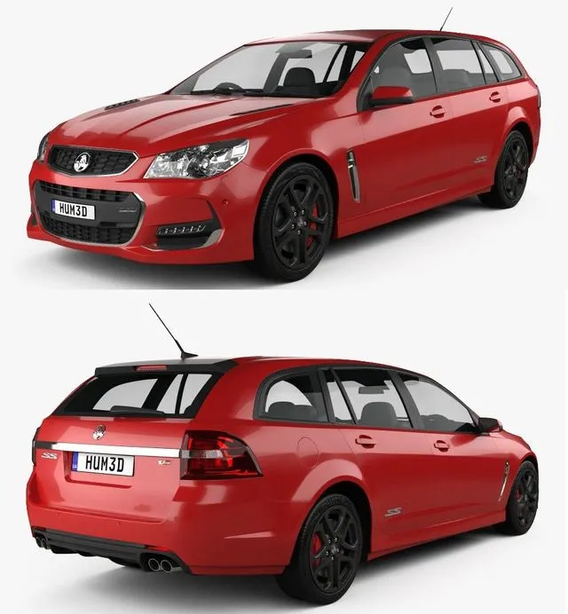 PBR Game 3D Models – Holden Commodore SS-V Redline Sportwagon 2015