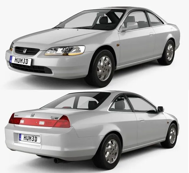 PBR Game 3D Models – Honda Accord coupe 1998