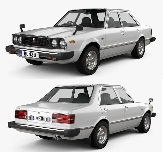 PBR Game 3D Models – Honda Accord sedan 1977