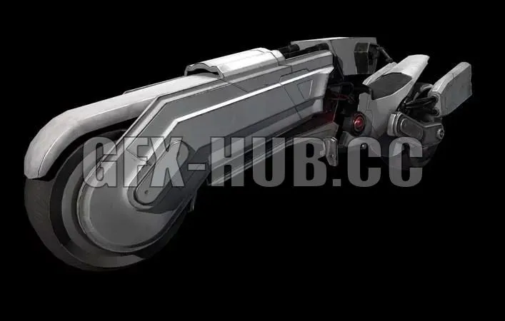 PBR Game 3D Models – Honda Chopper