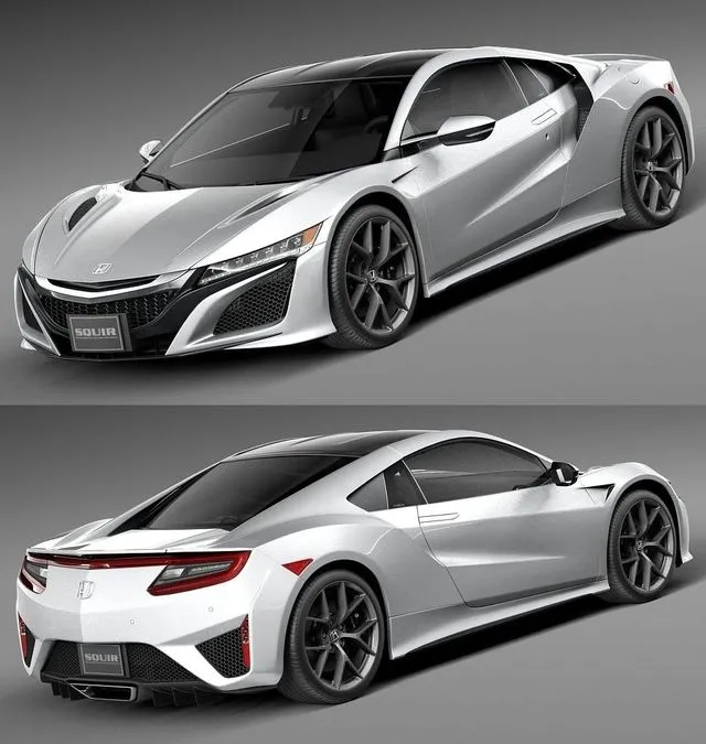PBR Game 3D Models – Honda NSX 2016