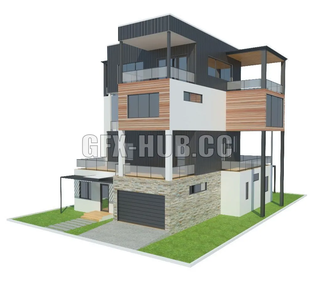 PBR Game 3D Models – House 1