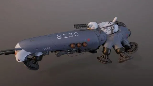 PBR Game 3D Models – HOVERCRAFT TANK MK II