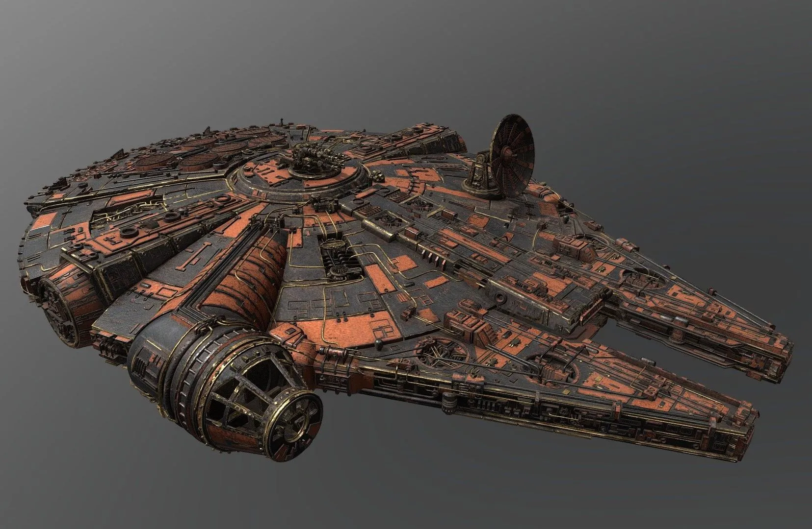 PBR Game 3D Models – Hull Spaceship
