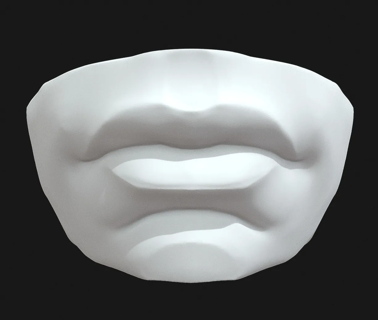 PBR Game 3D Models – Human Mouth Sculpt Practice