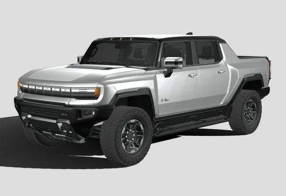 PBR Game 3D Models – Hummer EV 2022 With Interior