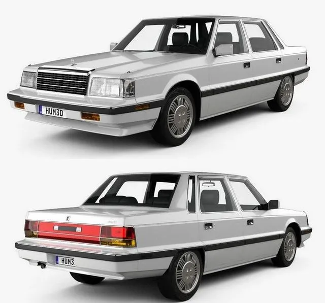PBR Game 3D Models – Hyundai Grandeur 1986
