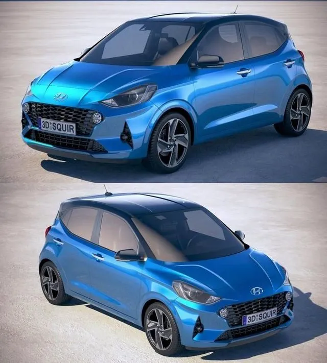 PBR Game 3D Models – Hyundai i10 2020
