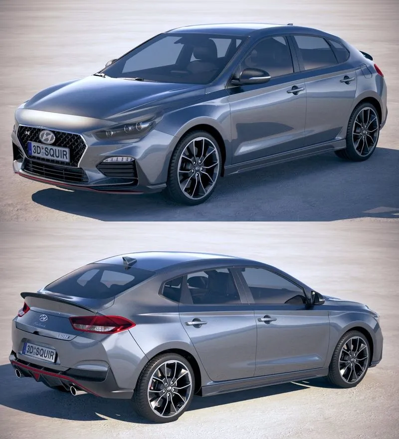 PBR Game 3D Models – Hyundai i30 Fastback N 2019