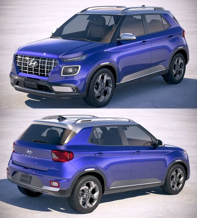 PBR Game 3D Models – Hyundai Venue 2020