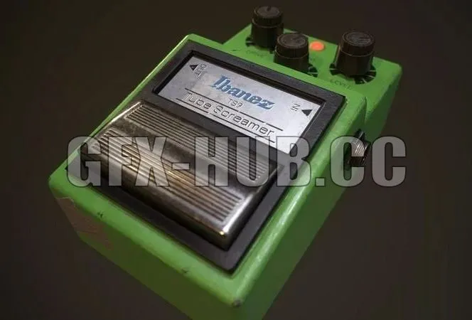 PBR Game 3D Models – Ibanez Tube Screamer TS9
