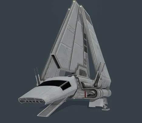 PBR Game 3D Models – Imp Lambda Shuttle V2