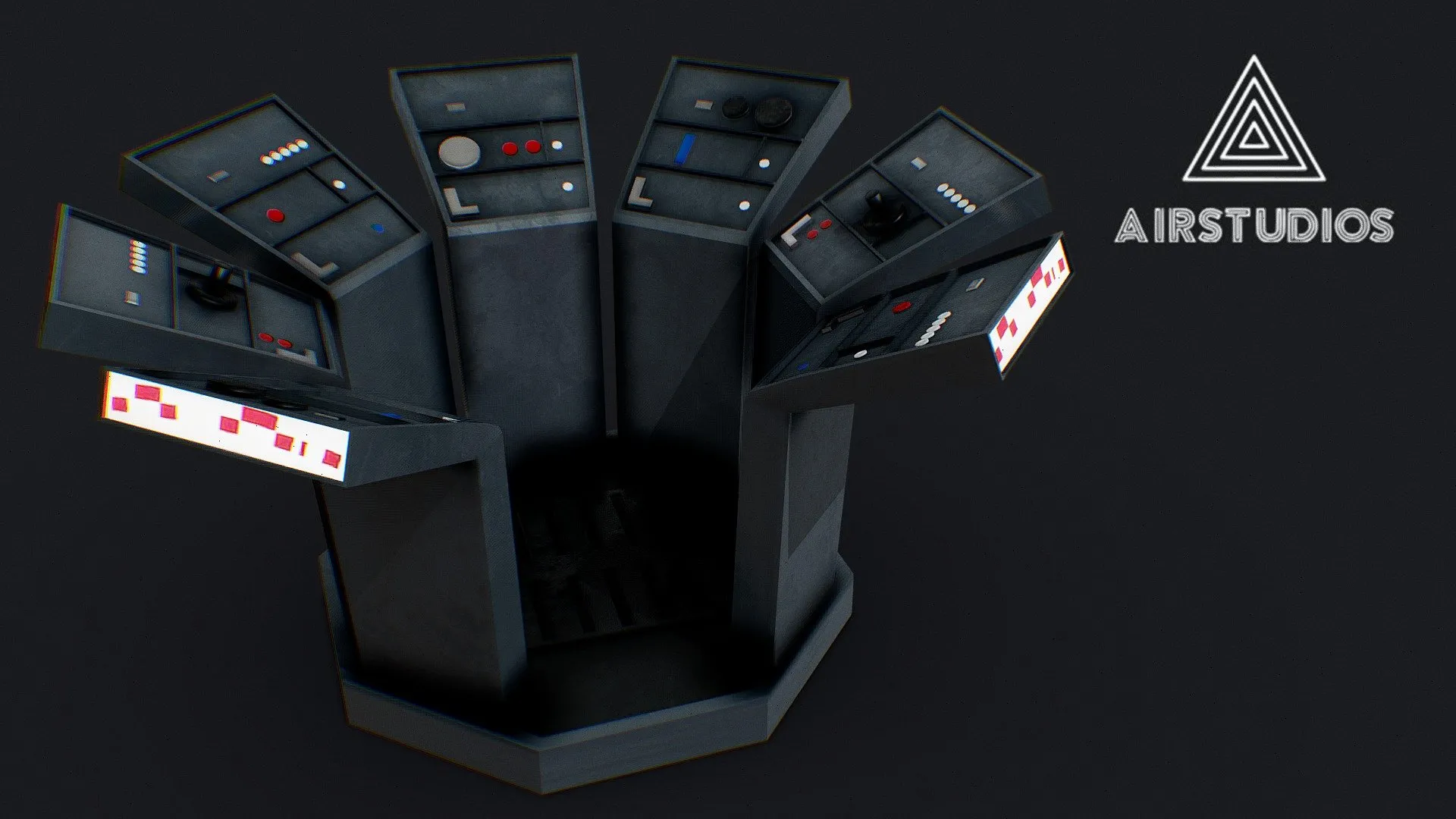 PBR Game 3D Models – Imperial Console Death Star Star Destroyer