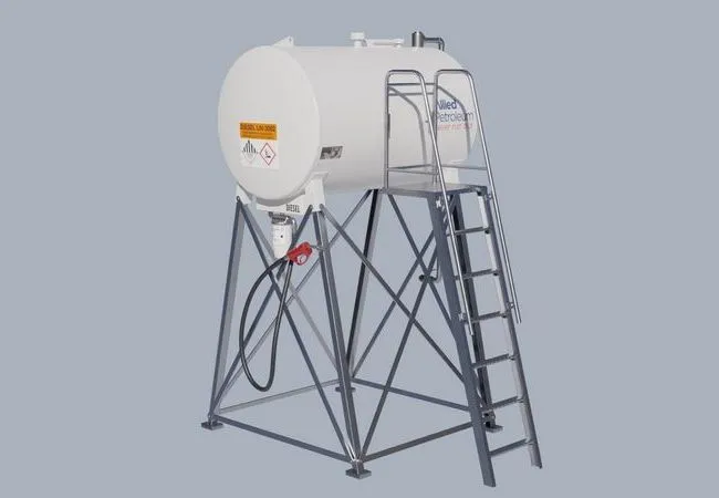 PBR Game 3D Models – Industrial diesel oil tank