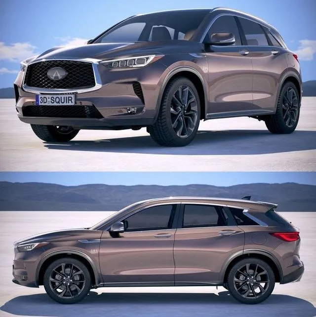 PBR Game 3D Models – Infiniti QX50 2019