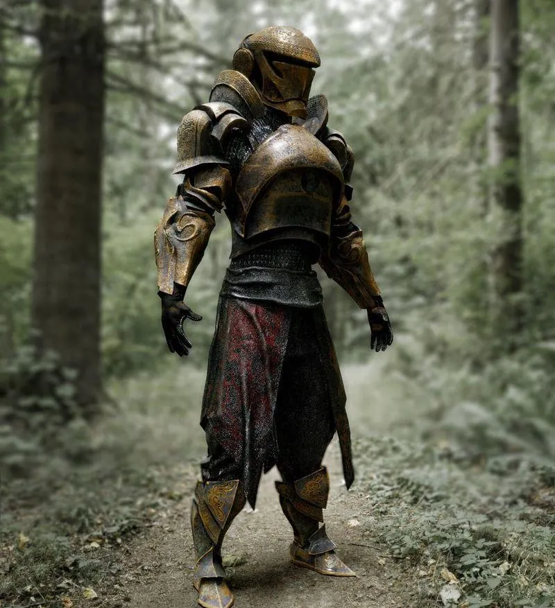 PBR Game 3D Models – Iron Knight Low-poly