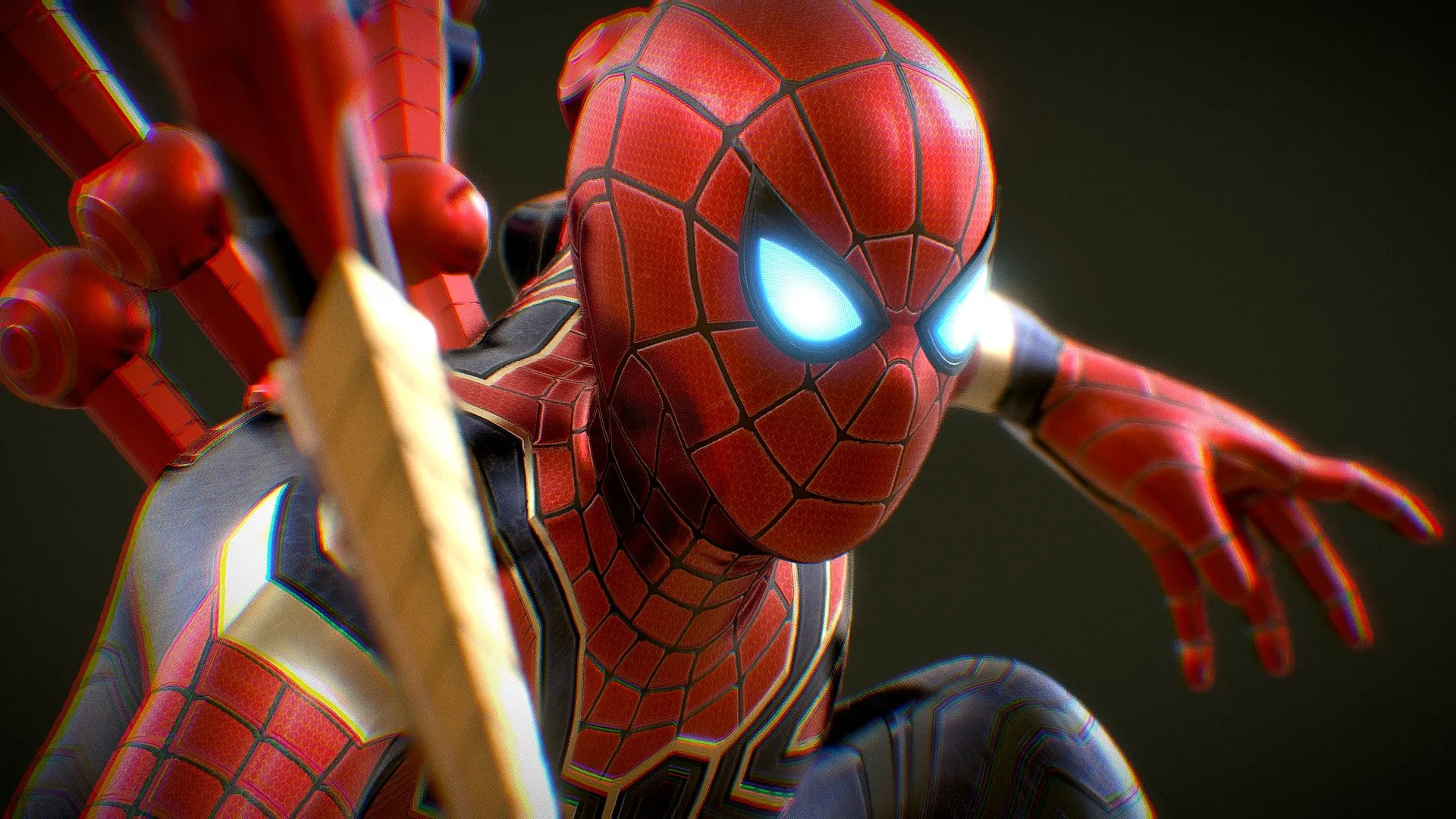 PBR Game 3D Models – Iron Spider Infinity War Rigged