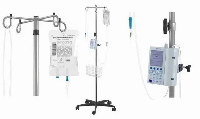 PBR Game 3D Models – IV Stand Pool With Infusion Pump