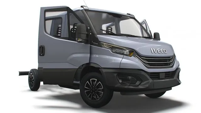 PBR Game 3D Models – Iveco Daily Crew Cab L2 Chassis 2023