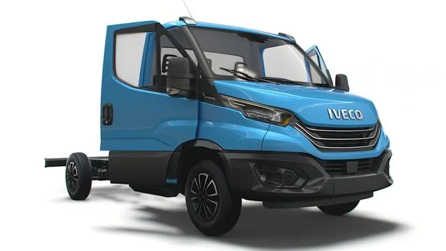 PBR Game 3D Models – Iveco Daily Single Cab HQ Interior L2 Chassis 2023