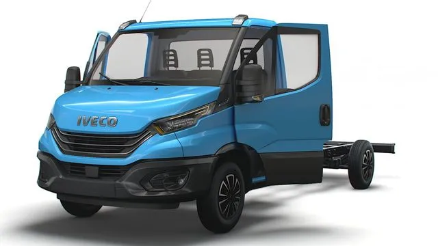 PBR Game 3D Models – Iveco Daily Single Cab HQ Interior L4 Chassis 2023