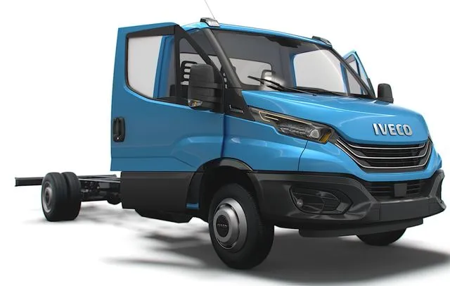 PBR Game 3D Models – Iveco Daily Single Cab HQ Interior L5 Chassis 2023