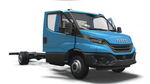 PBR Game 3D Models – Iveco Daily Single Cab HQ Interior L6 Chassis 2023