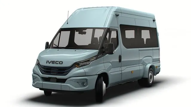 PBR Game 3D Models – Iveco eDaily Minibus L3H3 2024