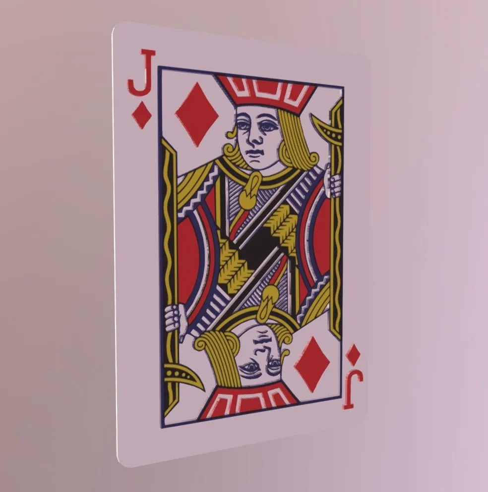 PBR Game 3D Models – Jack Of Diamonds