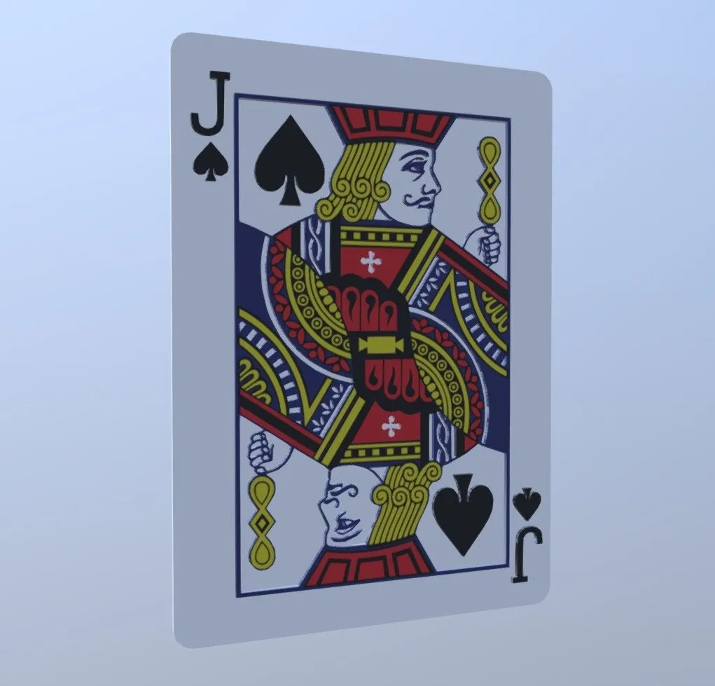 PBR Game 3D Models – Jack Of Spades
