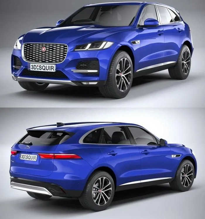 PBR Game 3D Models – Jaguar F-Pace Regular 2021