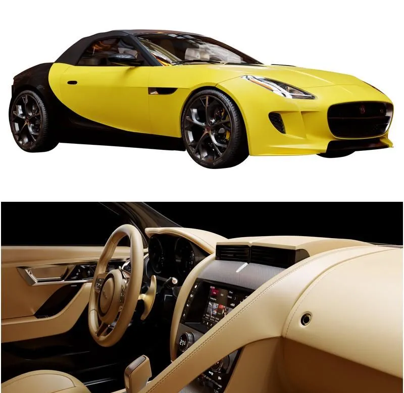 PBR Game 3D Models – Jaguar F TYPE Convertable 2015