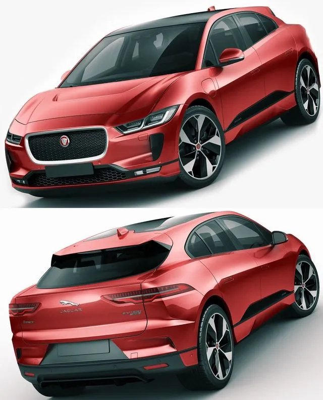 PBR Game 3D Models – Jaguar i-pace 2019