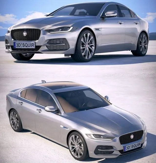 PBR Game 3D Models – Jaguar XE 2020