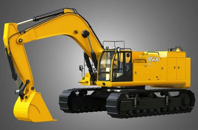 PBR Game 3D Models – JD – 850D – LC Hydraulic Mining Excavator