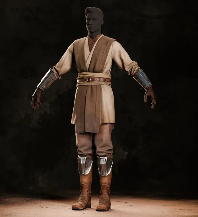 PBR Game 3D Models – Jedi clothing
