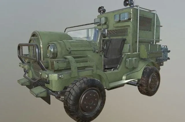 PBR Game 3D Models – Jeep SUV army