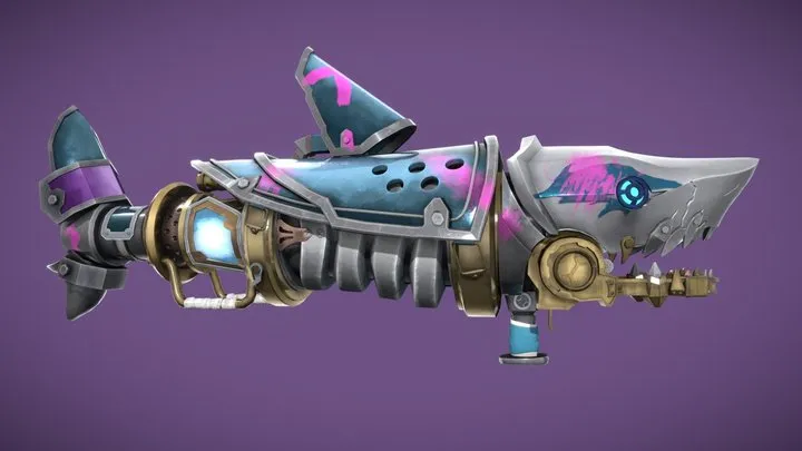 PBR Game 3D Models – Jinx   Arcane Fishbones
