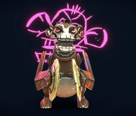 PBR Game 3D Models – Jinx’s Monkey Toy   Fanart Arcane