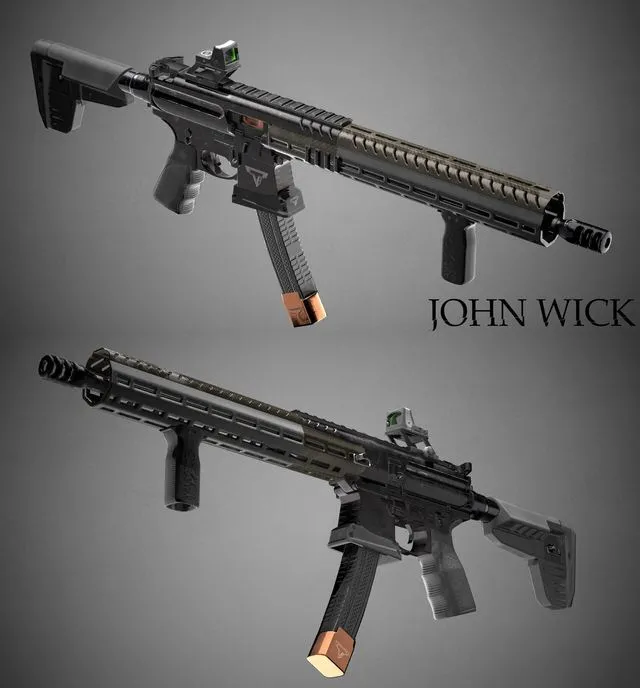 PBR Game 3D Models – John Wick 3 MPX
