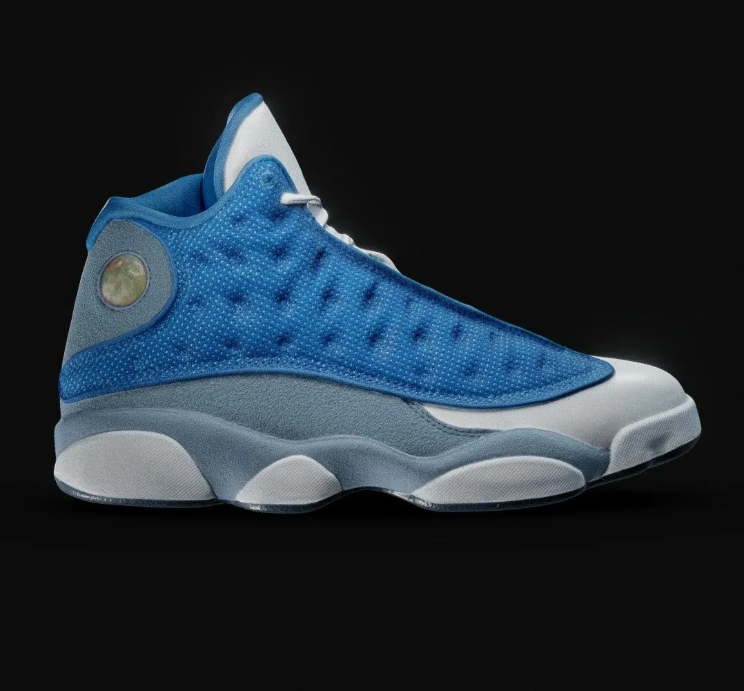 PBR Game 3D Models – Jordan 13 Retro Flint