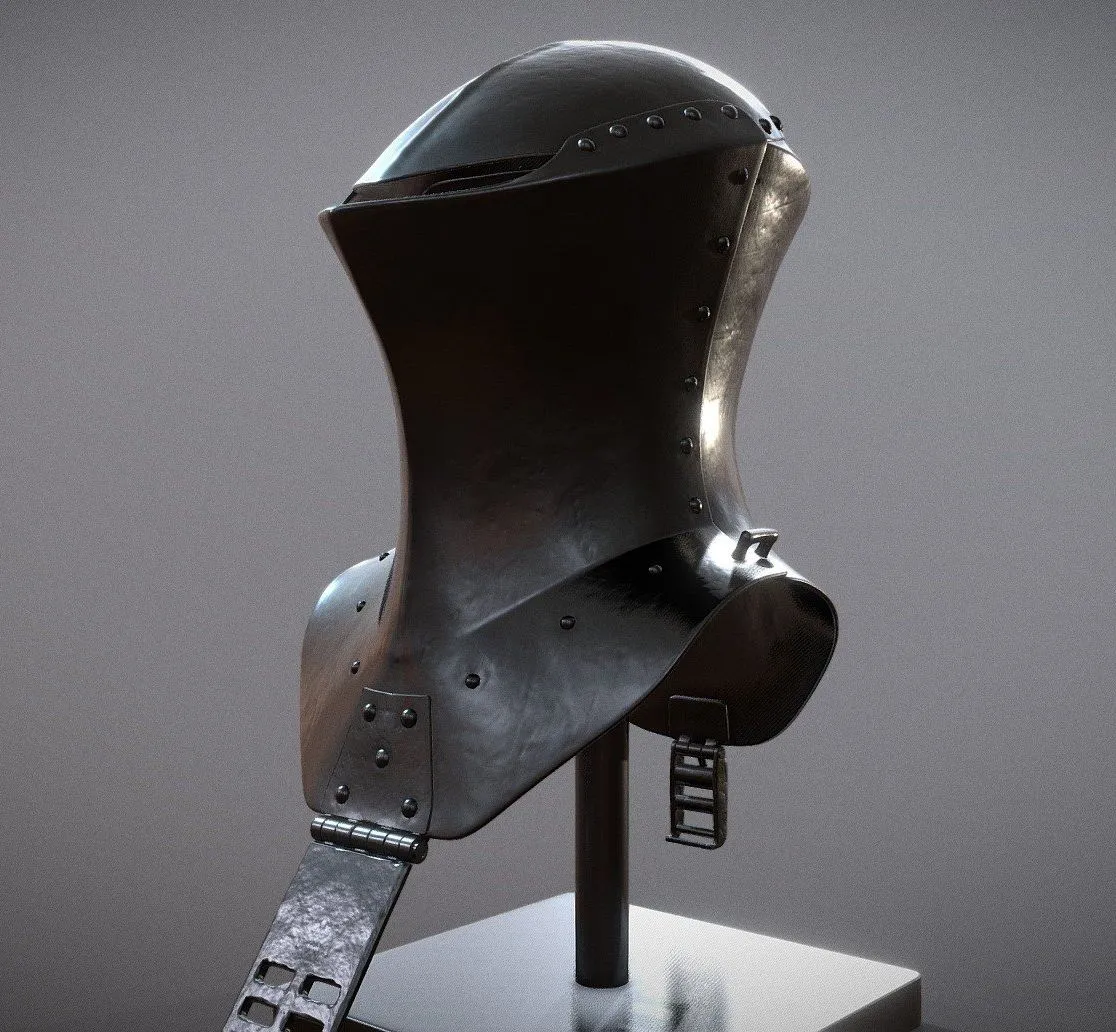 PBR Game 3D Models – Jousting Helmet I