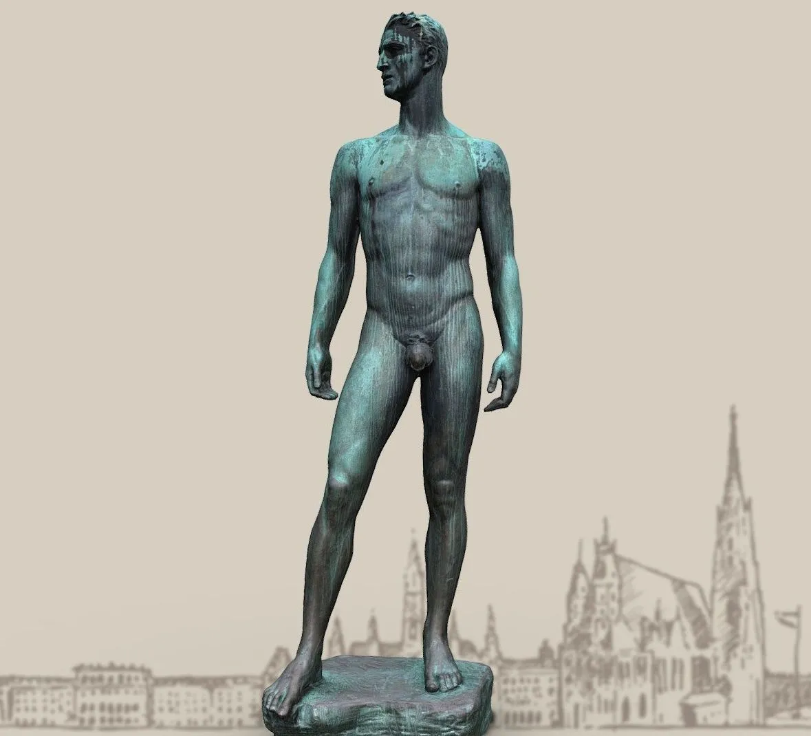 PBR Game 3D Models – Jugendlicher Athlet