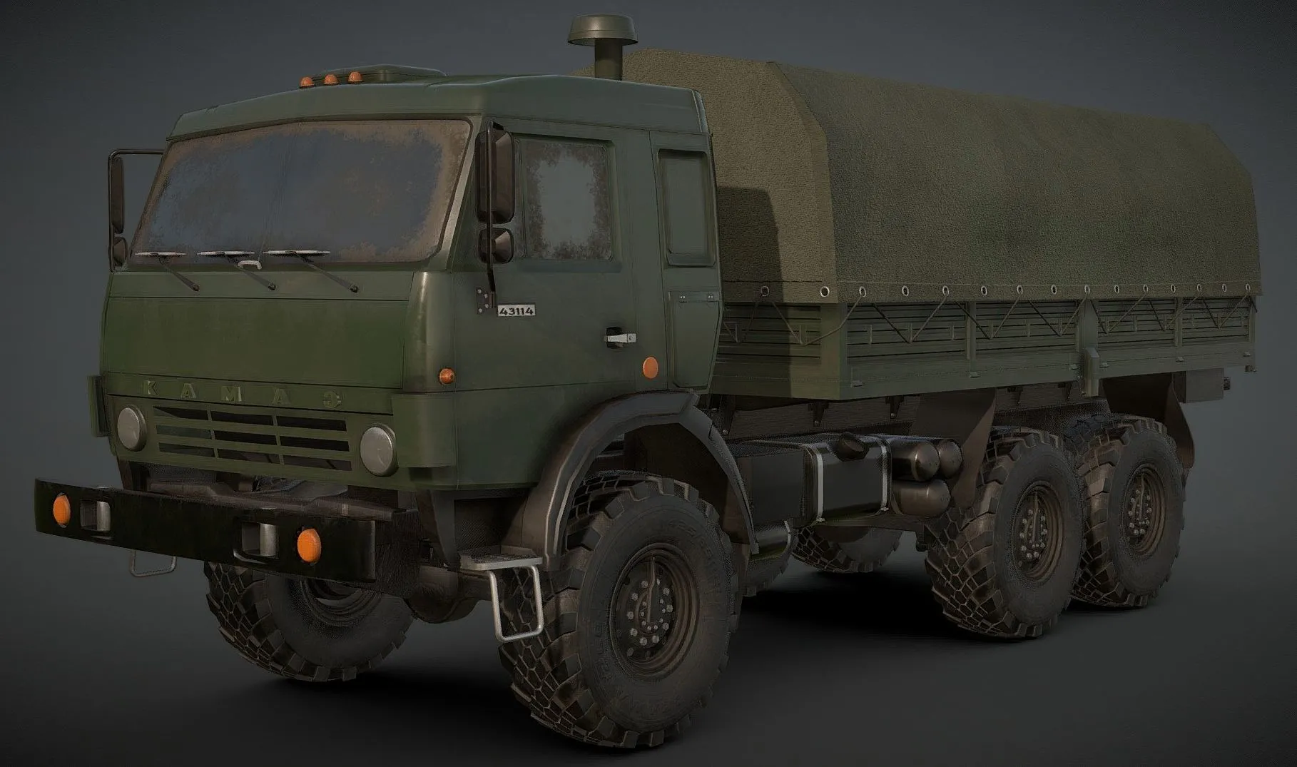 PBR Game 3D Models – Kamaz 43114
