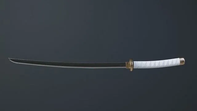 PBR Game 3D Models – Katana Game Ready samurai sword