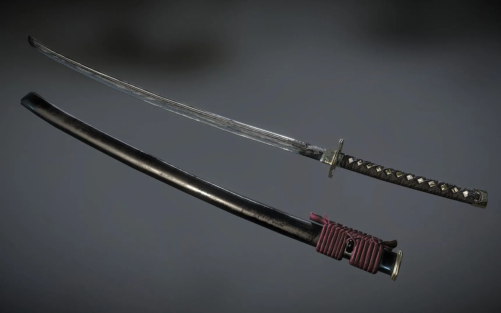 PBR Game 3D Models – Katana