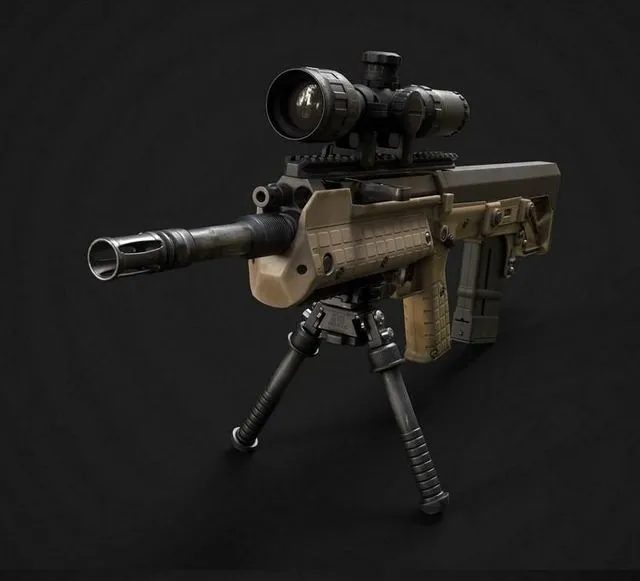 PBR Game 3D Models – KelTec RFB Rifle