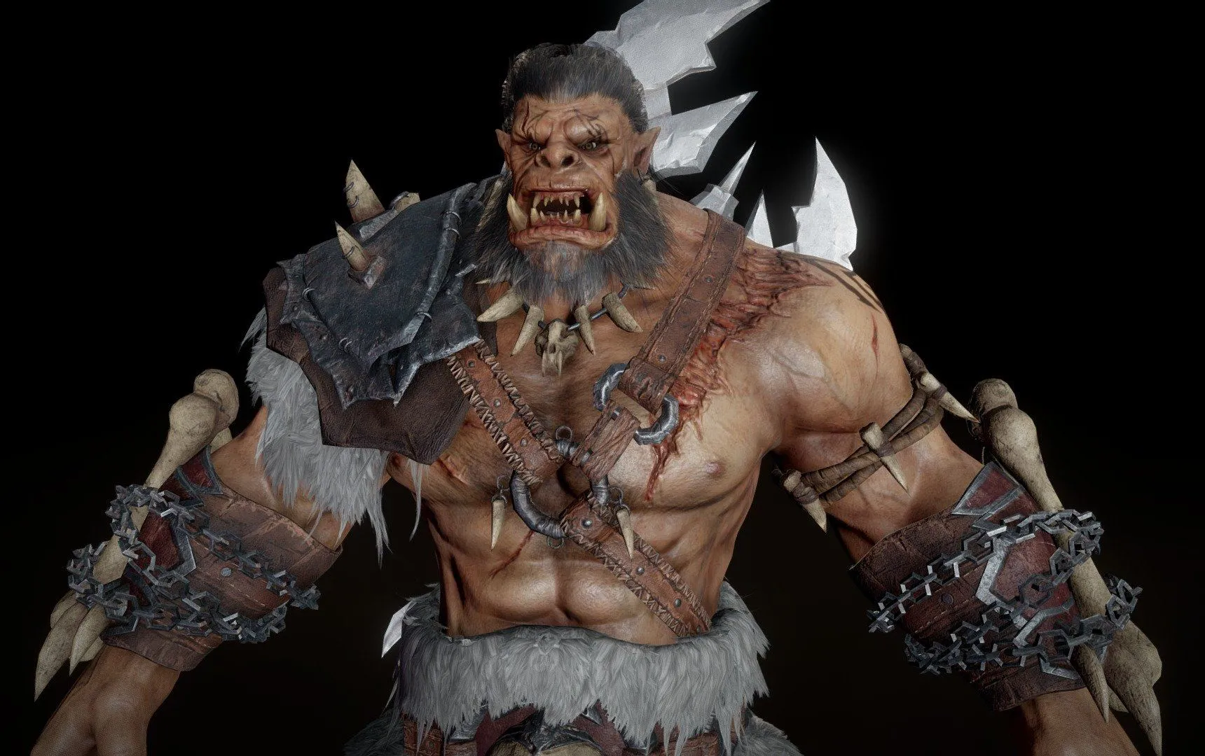 PBR Game 3D Models – Kharazig Orc