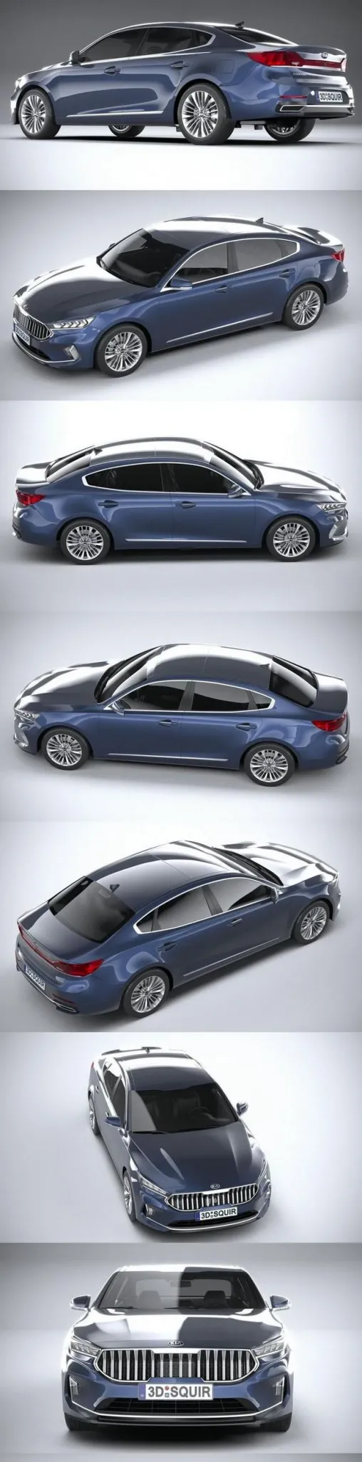 PBR Game 3D Models – Kia Cadenza 2020